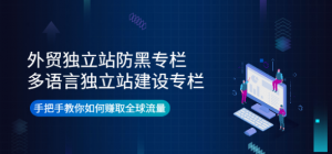 外贸独立站防黑+多语言独立站建设，手把手教你如何赚取全球流量-欢迎访问本站